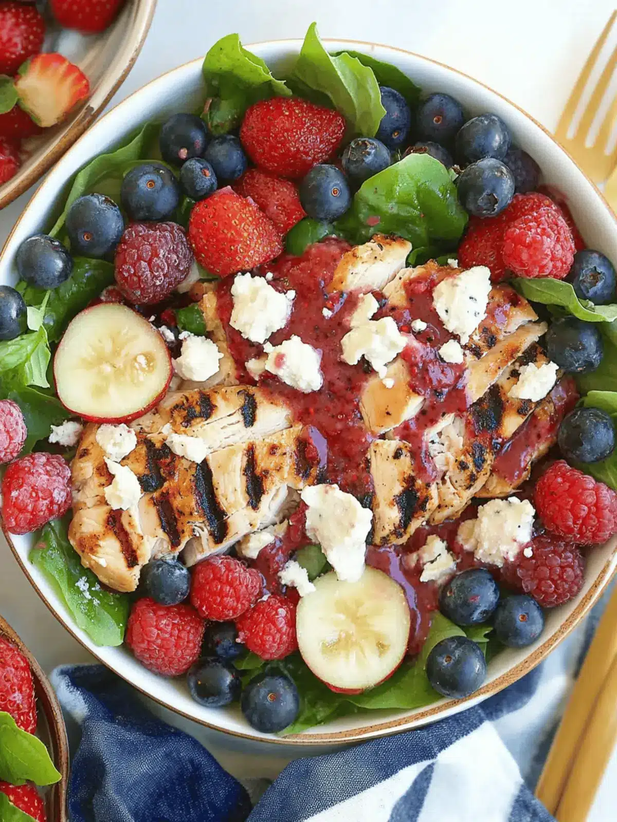 Grilled Chicken & Berry Salad: A Summer Flavor Burst 2 Grilled Chicken & Berry Salad