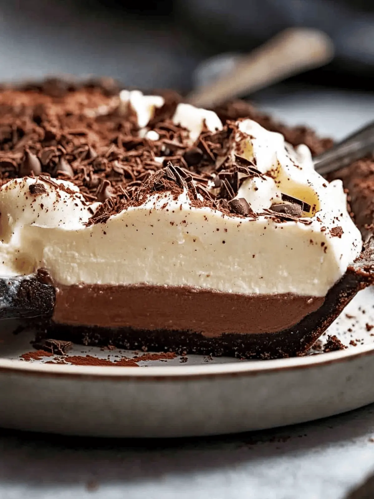 Decadent Chocolate Cream Pie with Oreo Crust to Impress! 3 Chocolate Cream Pie