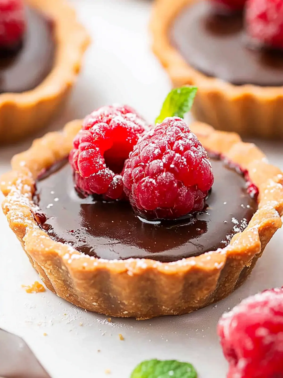Delight with Raspberry Chocolate Tartlets You'll Love Making 3 Raspberry Chocolate Tartlets
