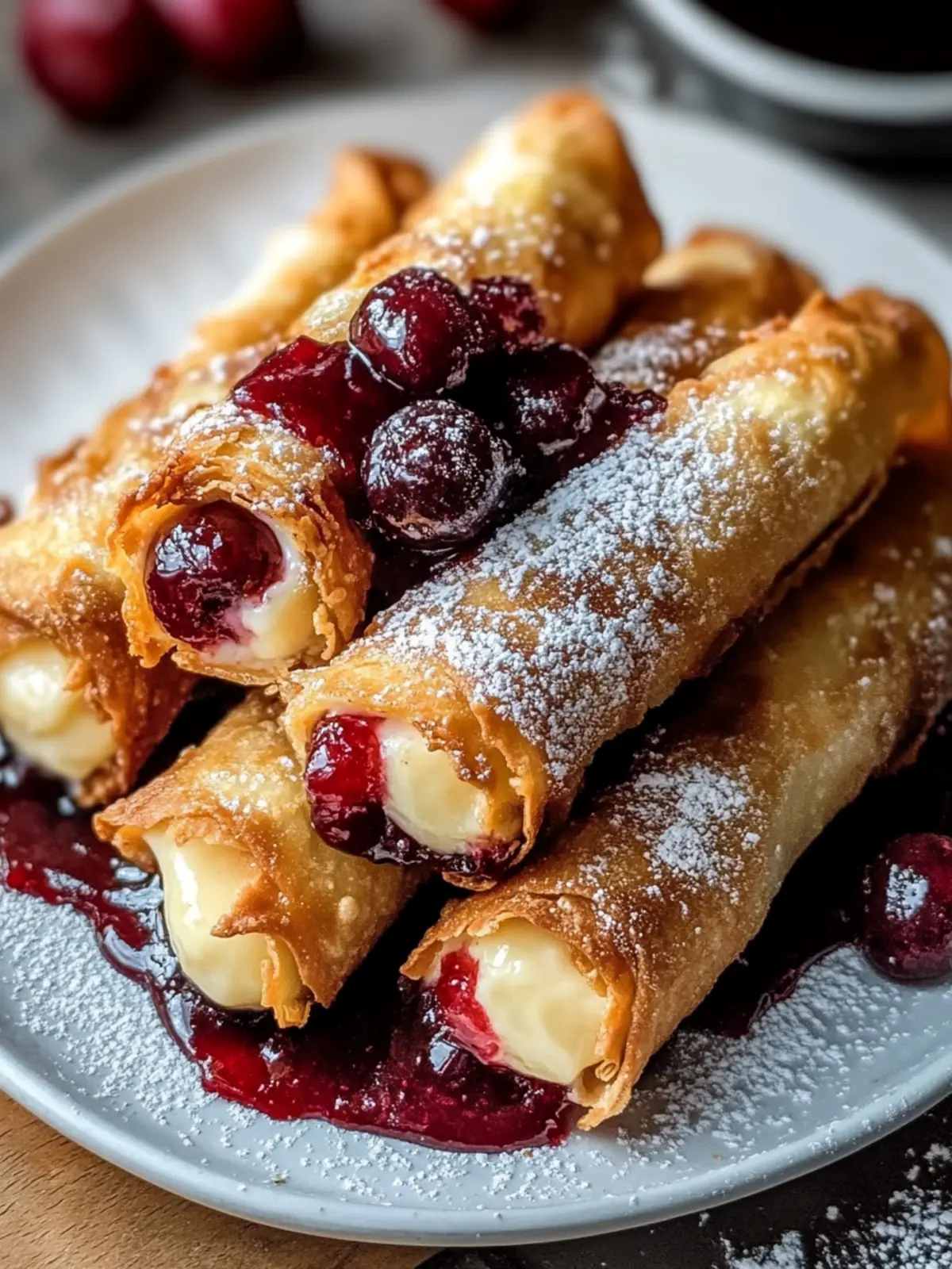 Homemade Air Fryer Cherry Cheesecake Egg Rolls You ll Love 2 Homemade Air Fryer Cherry Cheesecake Egg Rolls