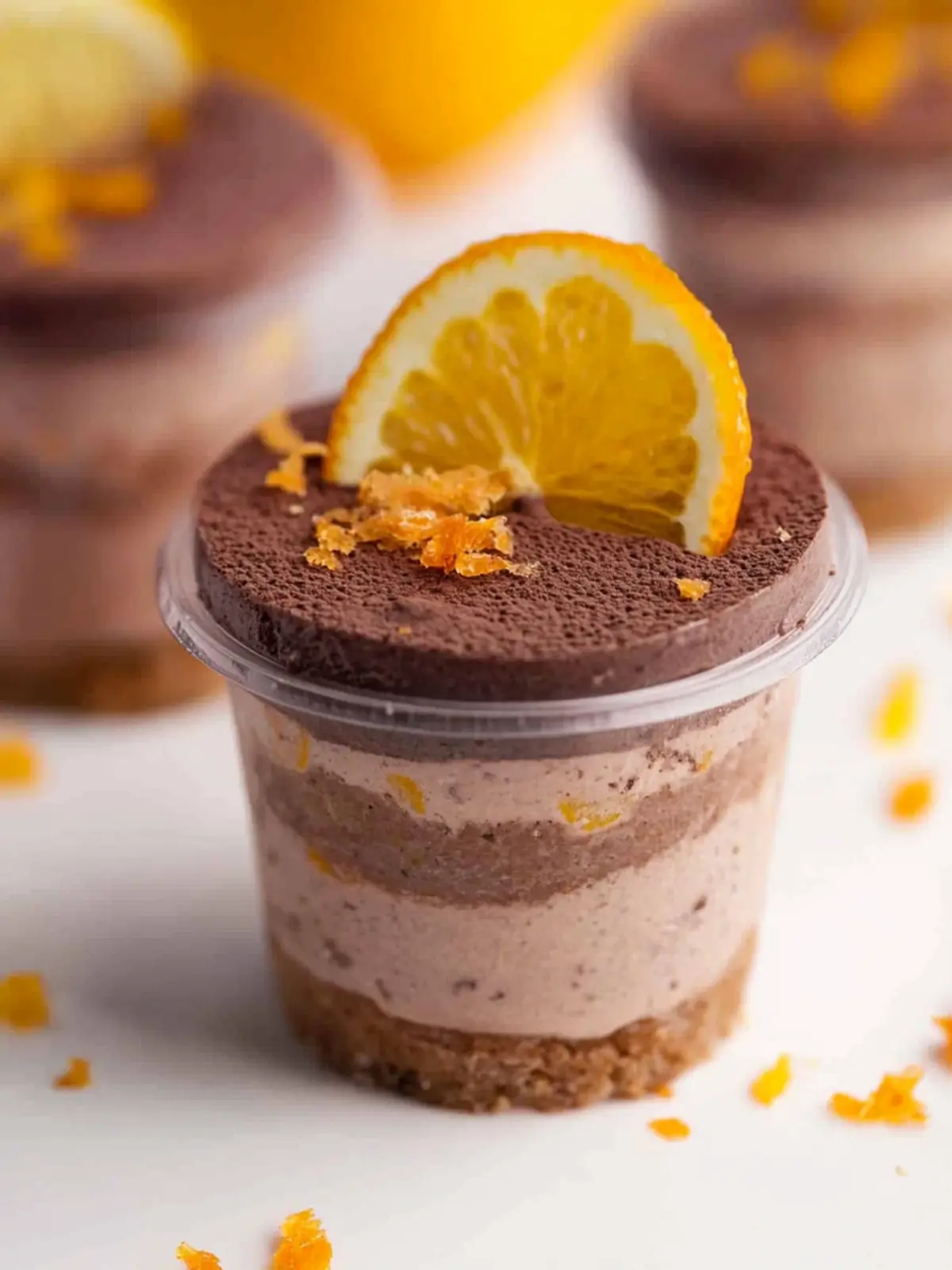 Mini Chocolate Orange Cheesecake Shots for Effortless Delight 4 Mini Chocolate Orange Cheesecake Shots