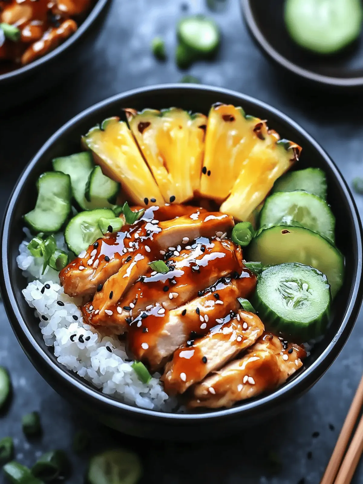 Savor Chicken Teriyaki Pineapple Bowls: Your Fresh Summer Escape 4 Chicken Teriyaki Pineapple Bowls: Your Fresh Summer Escape