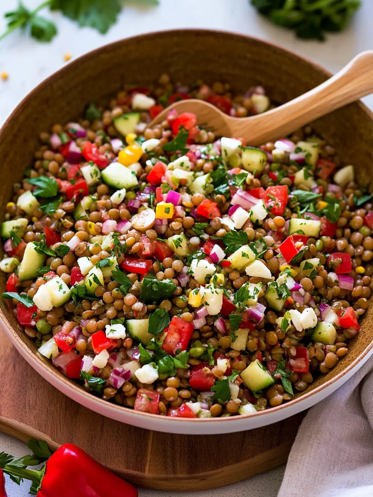 Fresh Mediterranean Lentil Salad That Boosts Your Energy 2 Lentil Salad