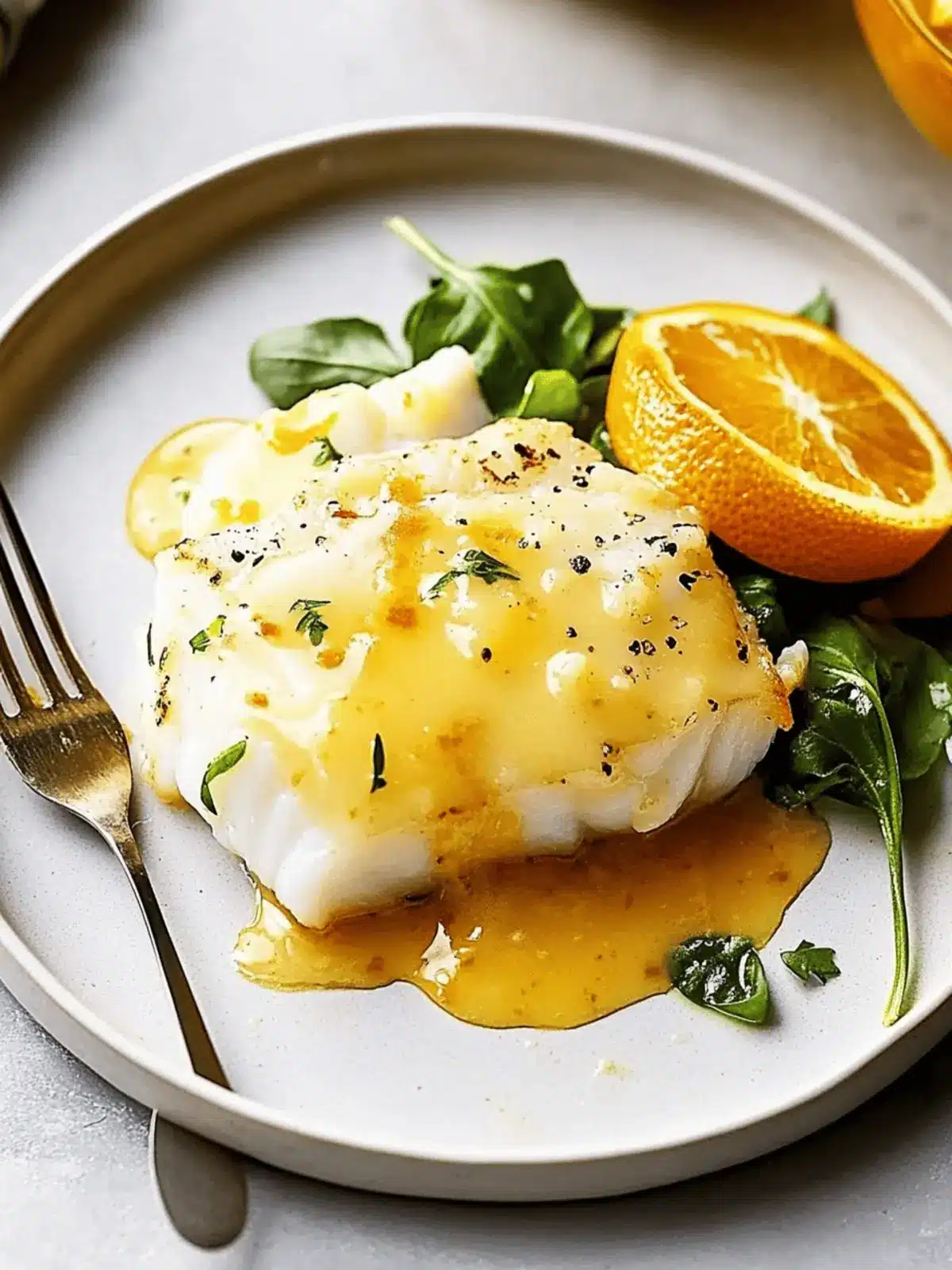 Baked Cod with Orange Beurre Blanc: A Simple Elegant Delight 3 Baked Cod with Orange Beurre Blanc