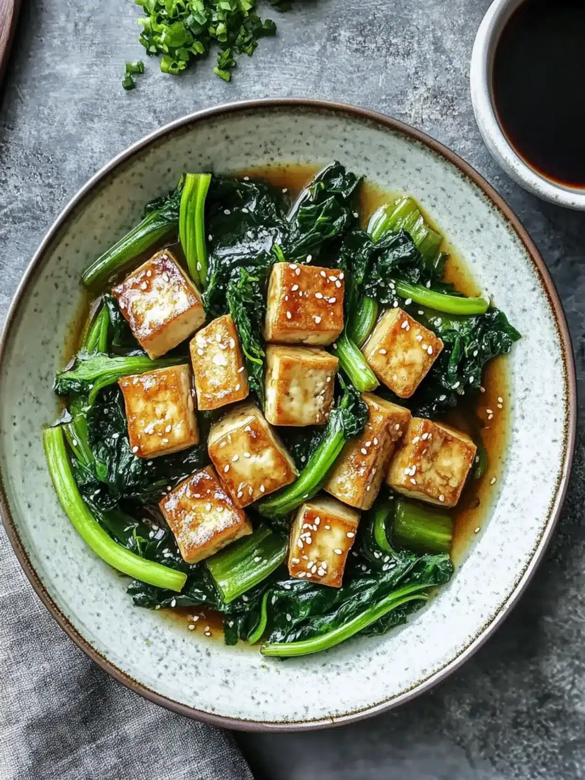 Crispy Tofu and Choy Sum Stir Fry: Your Quick Vegan Fix 4 Crispy Tofu and Choy Sum