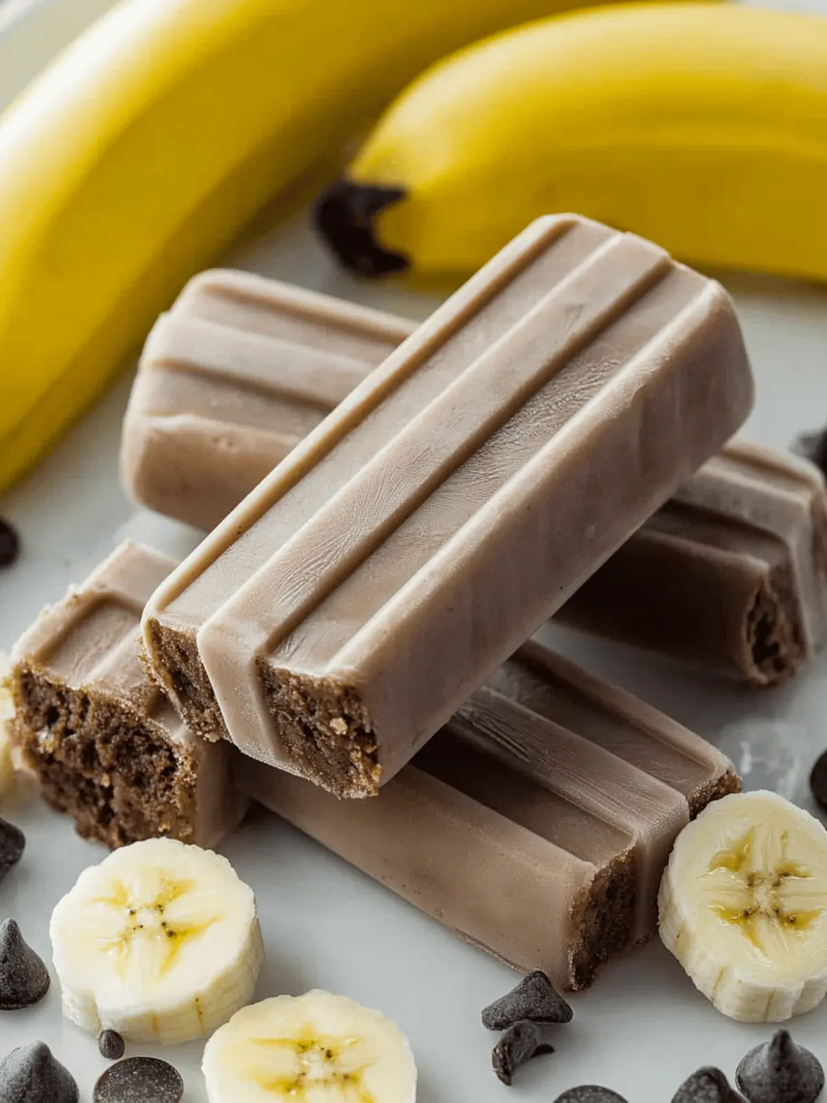Creamy Banana Fudge Popsicles for Guilt-Free Indulgence 2 Banana Fudge Popsicles