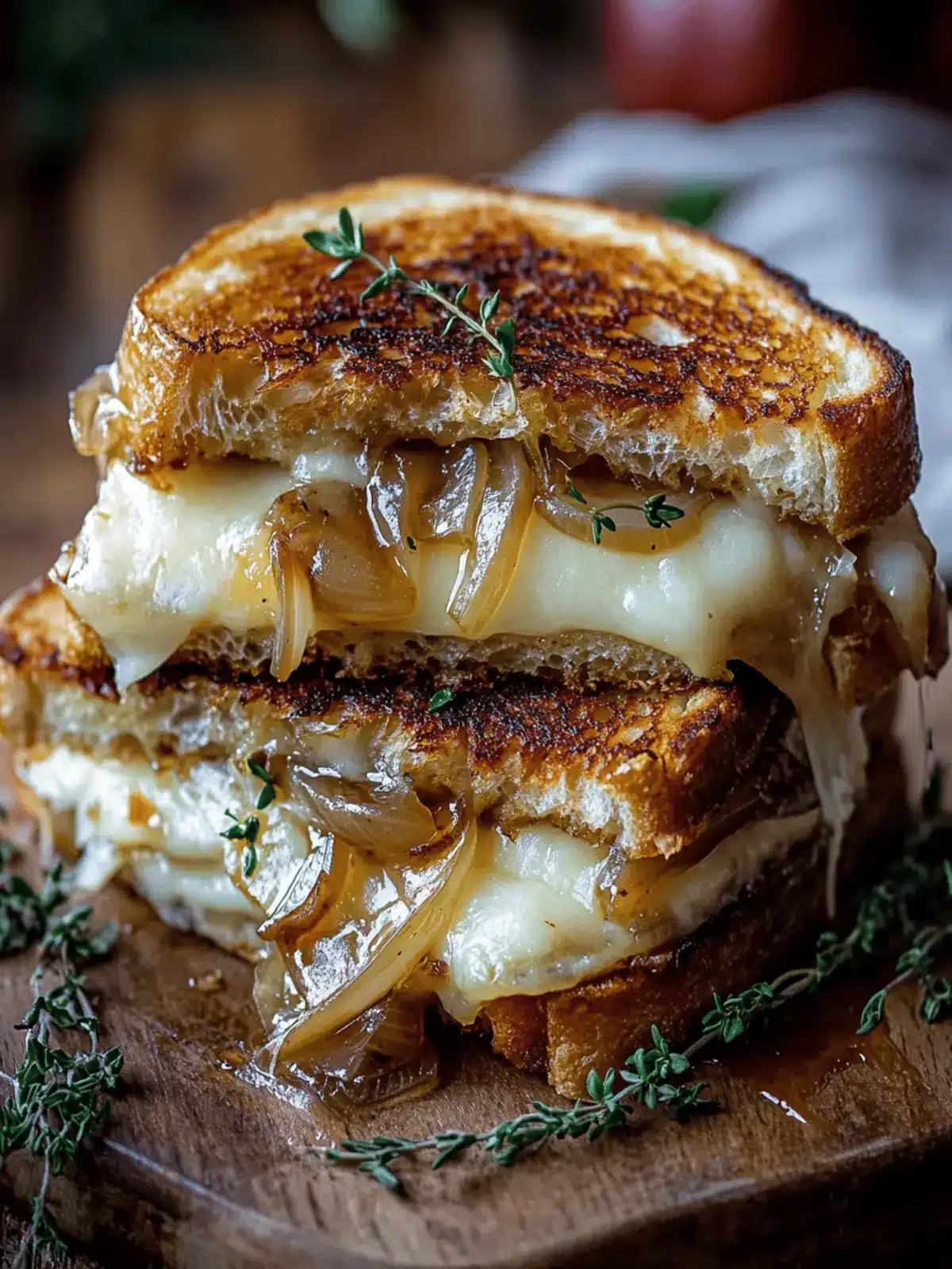 Pear & Apple Grilled Cheese with Caramelized Onions: Pure Comfort 4 Pear & Apple Grilled Cheese With Caramelized Onions: Comfort In Every Bite