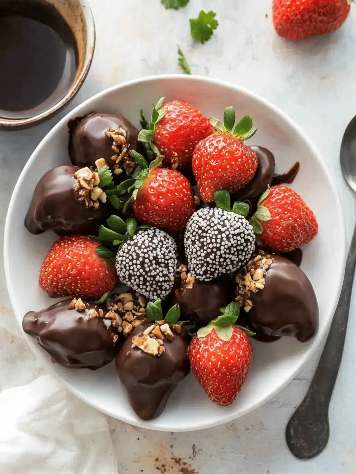 Chocolate Covered Strawberries: Easy 3-Ingredient Delight 2 Chocolate Covered Strawberries (3 ingredient dessert!)