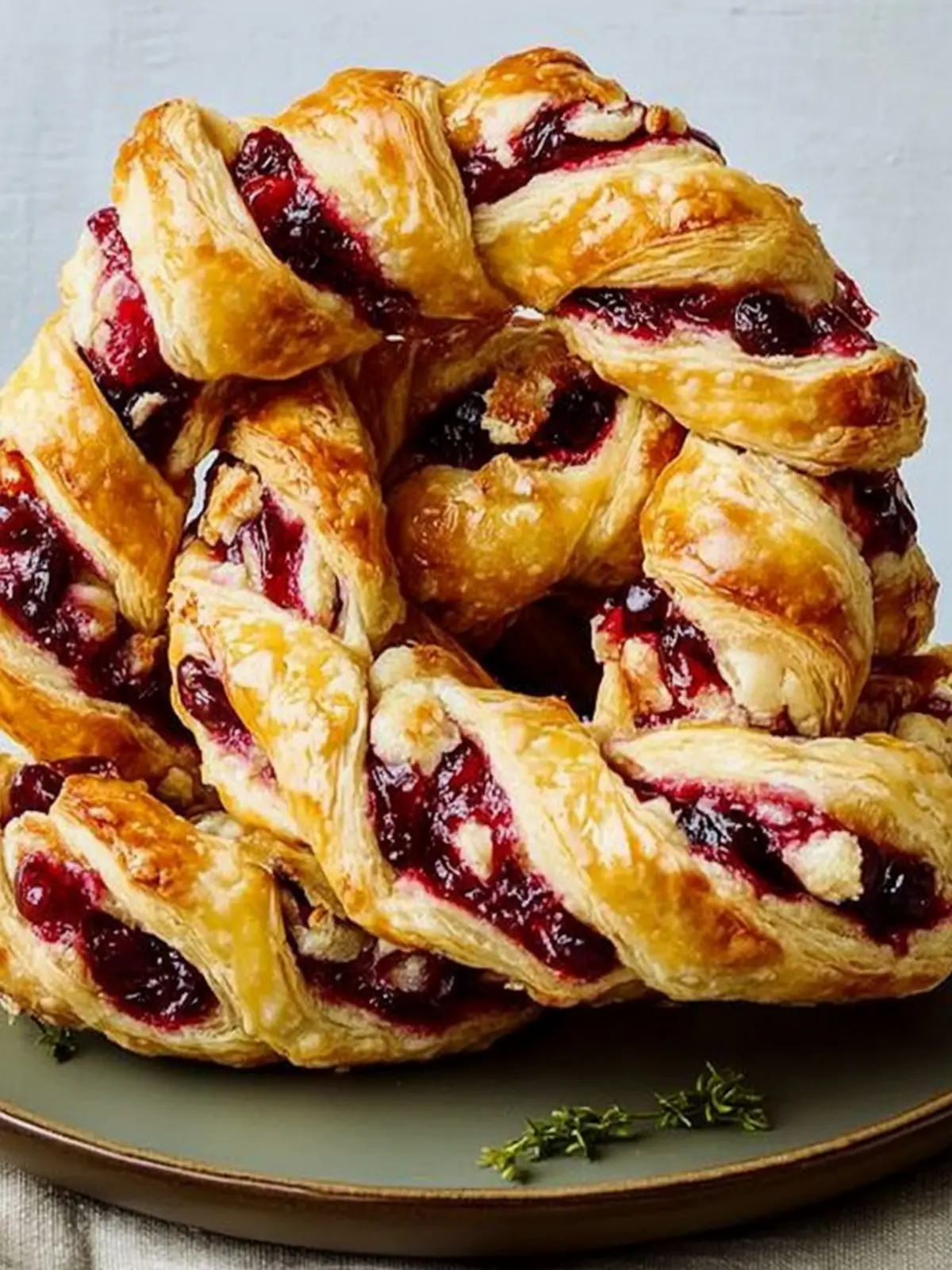 Cranberry-Feta Puff Pastry Wreaths for Effortless Holiday Cheers 4 Cranberry-Feta Puff Pastry Wreaths