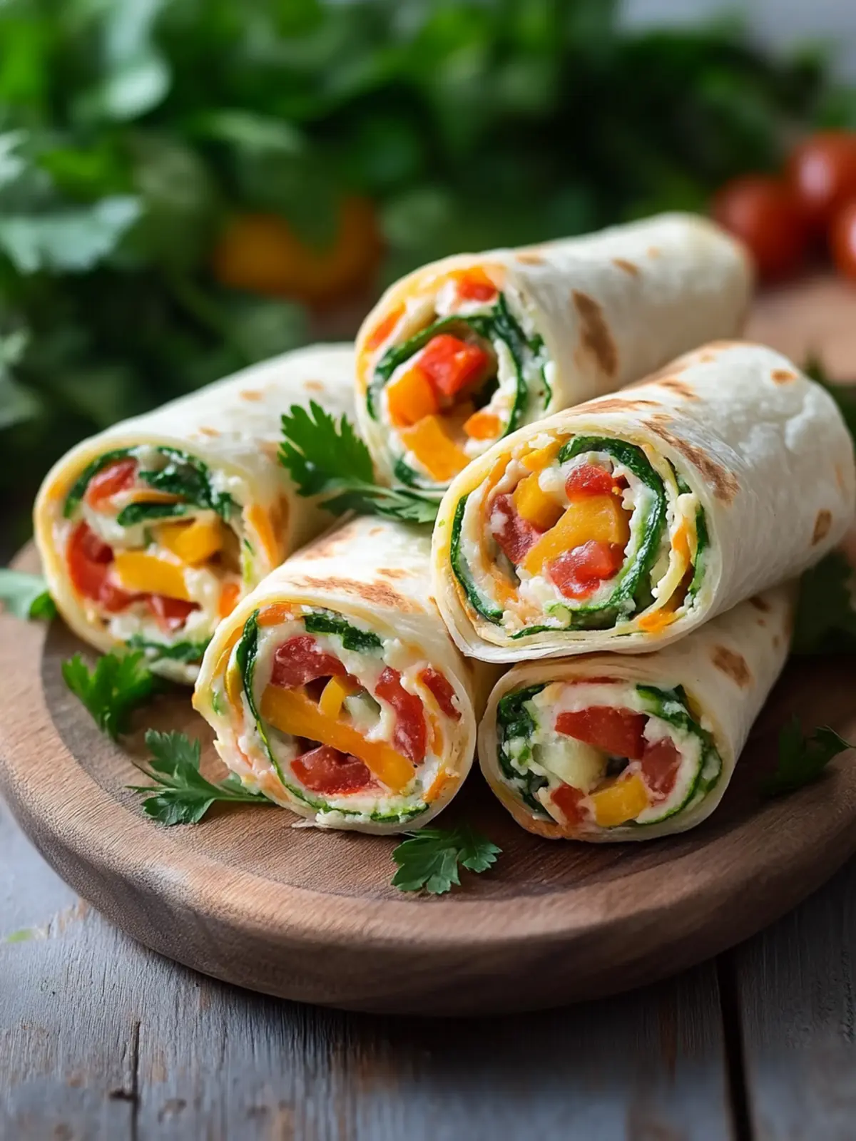 Fresh Vegetable Tortilla Roll Ups: A Colorful No-Cook Snack 2 Fresh Vegetable Tortilla Roll Ups