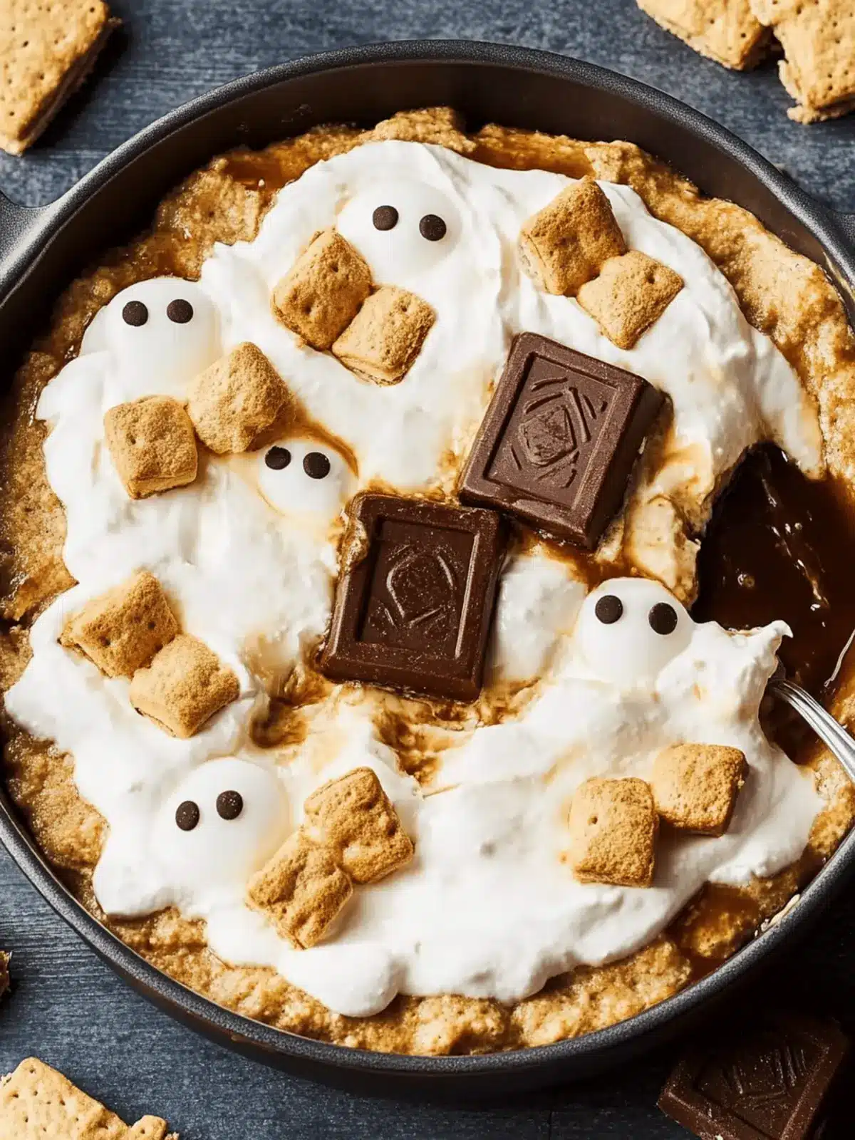 Spook Up Your Party with Ghost S'mores Dip Delight 3 Ghost S'mores Dip