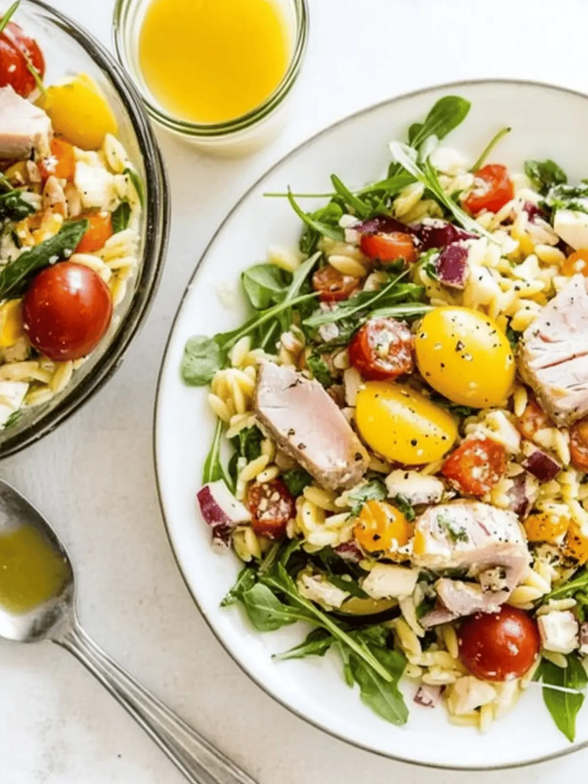 Mediterranean Orzo Salad with Tuna: Quick, Healthy Delight 3 Mediterranean Orzo Salad with Tuna