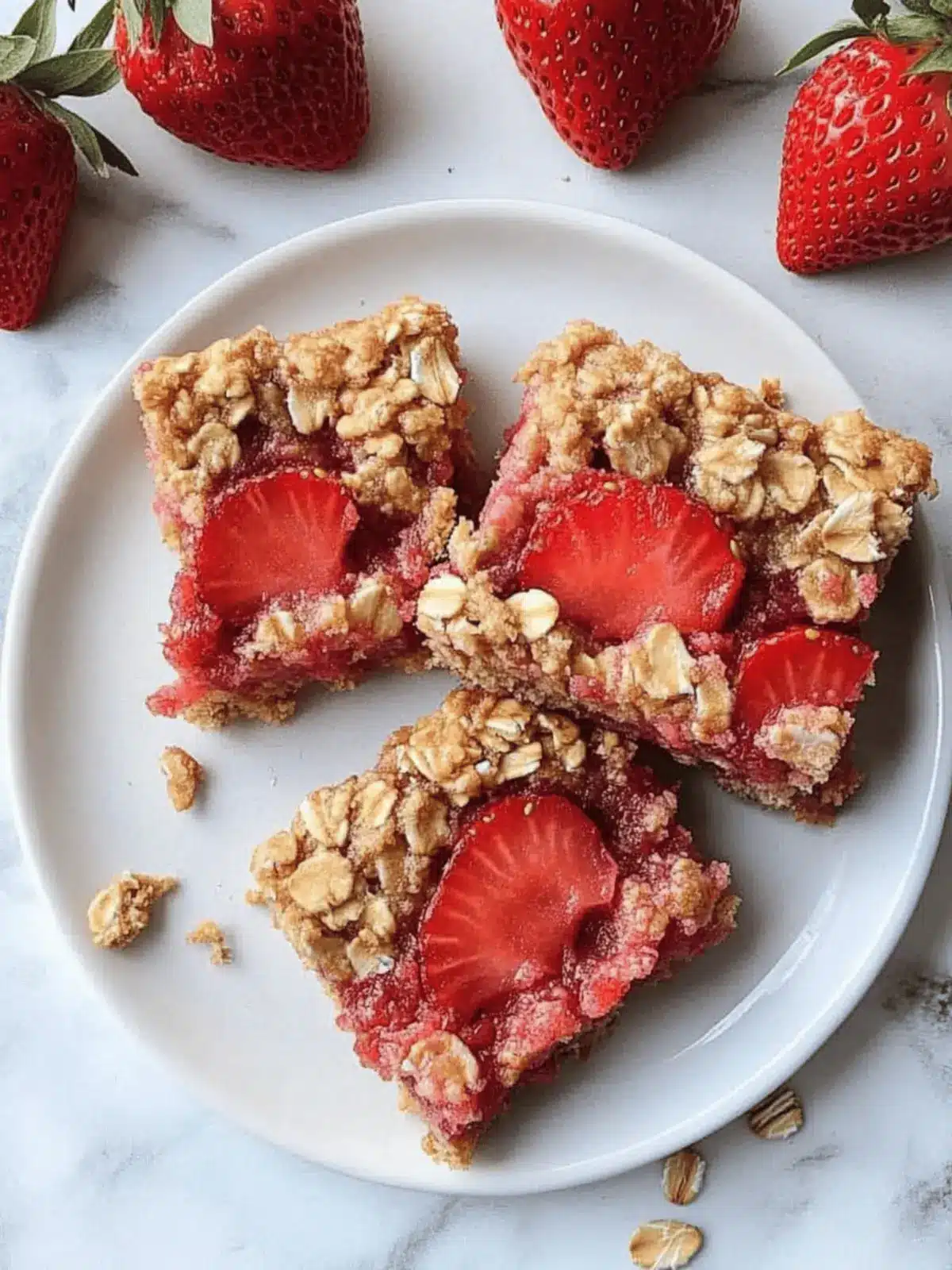 Healthy Strawberry Oatmeal Bars for Guilt-Free Snacking 3 Healthy Strawberry Oatmeal Bars