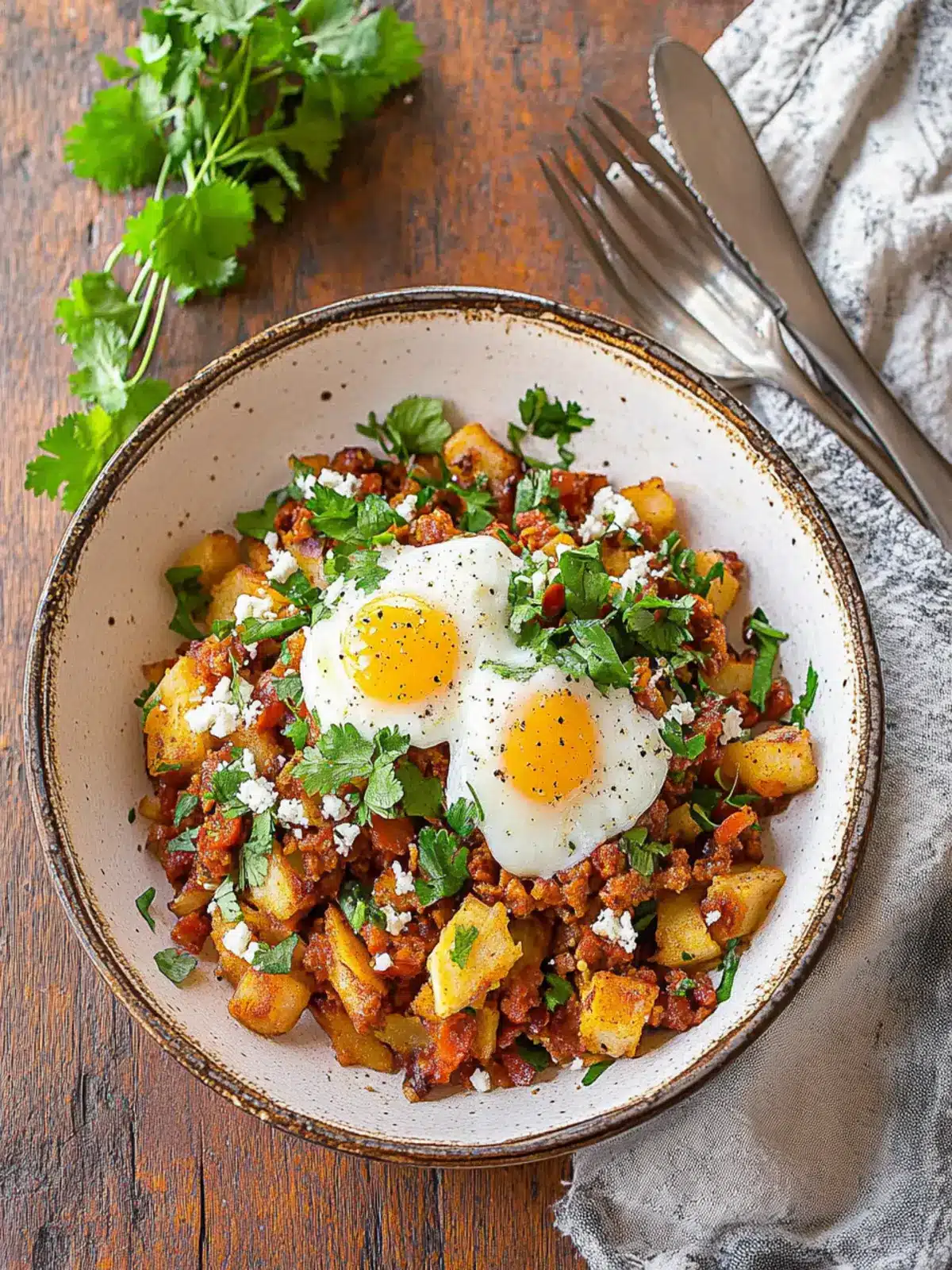 Savory Chorizo Breakfast Hash with Sweet Plantains 4 Chorizo Breakfast Hash