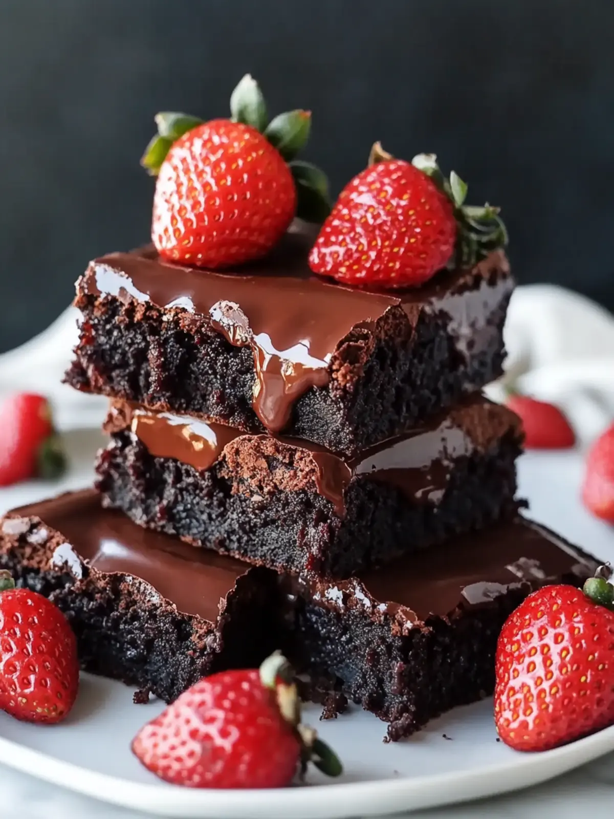 Chocolate Covered Strawberry Brownies: Irresistibly Decadent 2 Chocolate Covered Strawberry Brownies: Irresistibly Decadent Delight