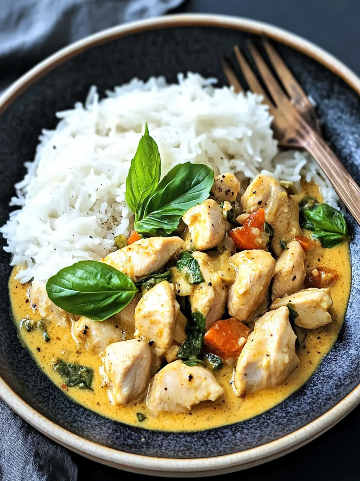 Basil Chicken with Coconut Curry Sauce for Quick Family Comfort 3 Basil Chicken with Coconut Curry Sauce