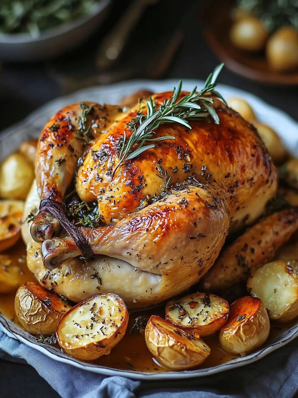 Savory Roast Chicken Dinner with Roasted Garlic Gravy Delight 2 Roast Chicken Dinner with Roasted Garlic Gravy