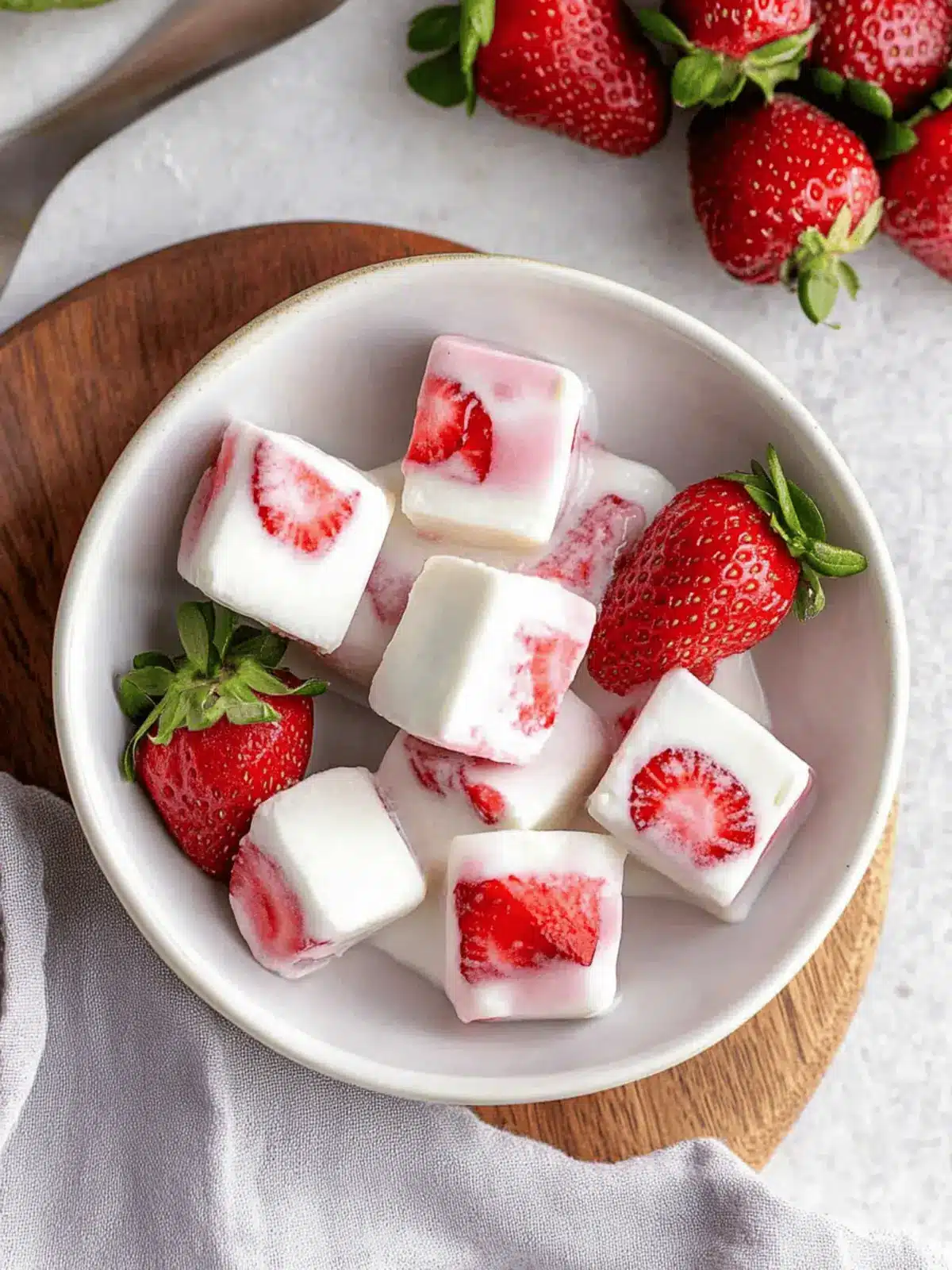 Cool and Creamy Strawberry Yogurt Bites You ll Love 4 Strawberry Yogurt Bites