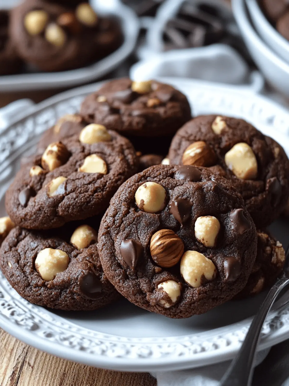 Irresistible Double Chocolate Hazelnut Cookies for Cozy Nights 4 Double Chocolate Hazelnut Cookies