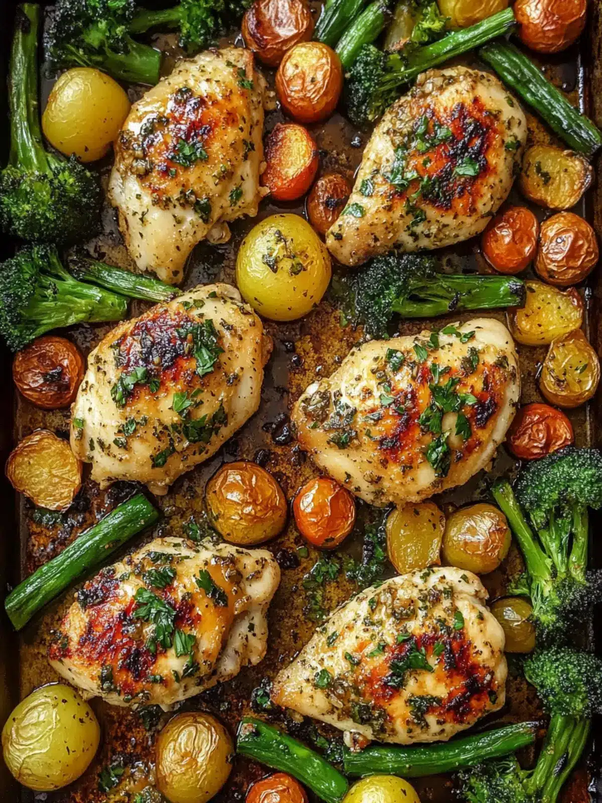 Sheet Pan Garlic Butter Chicken and Veggies for Easy Weeknights 3 Sheet Pan Garlic Butter Chicken and Veggies