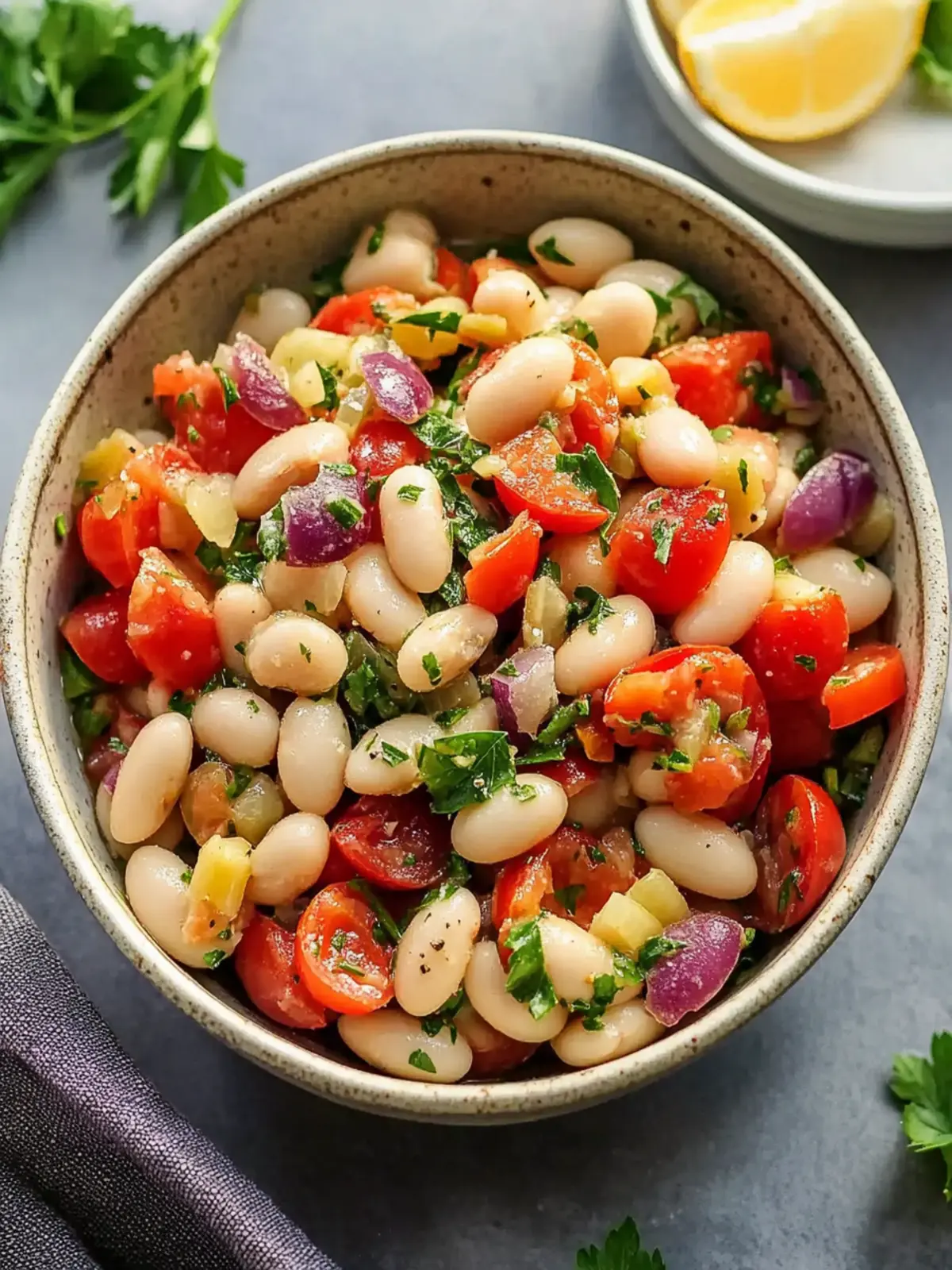 Zesty Easy Italian White Bean Salad for a Vibrant Dinner 2 Easy Italian White Bean Salad