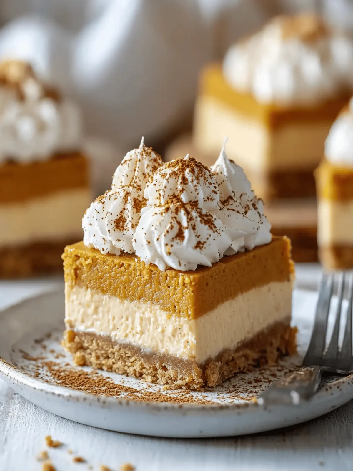 Delicious No Bake Pumpkin Cheesecake Bars for Effortless Fall Treats 3 No Bake Pumpkin Cheesecake Bars
