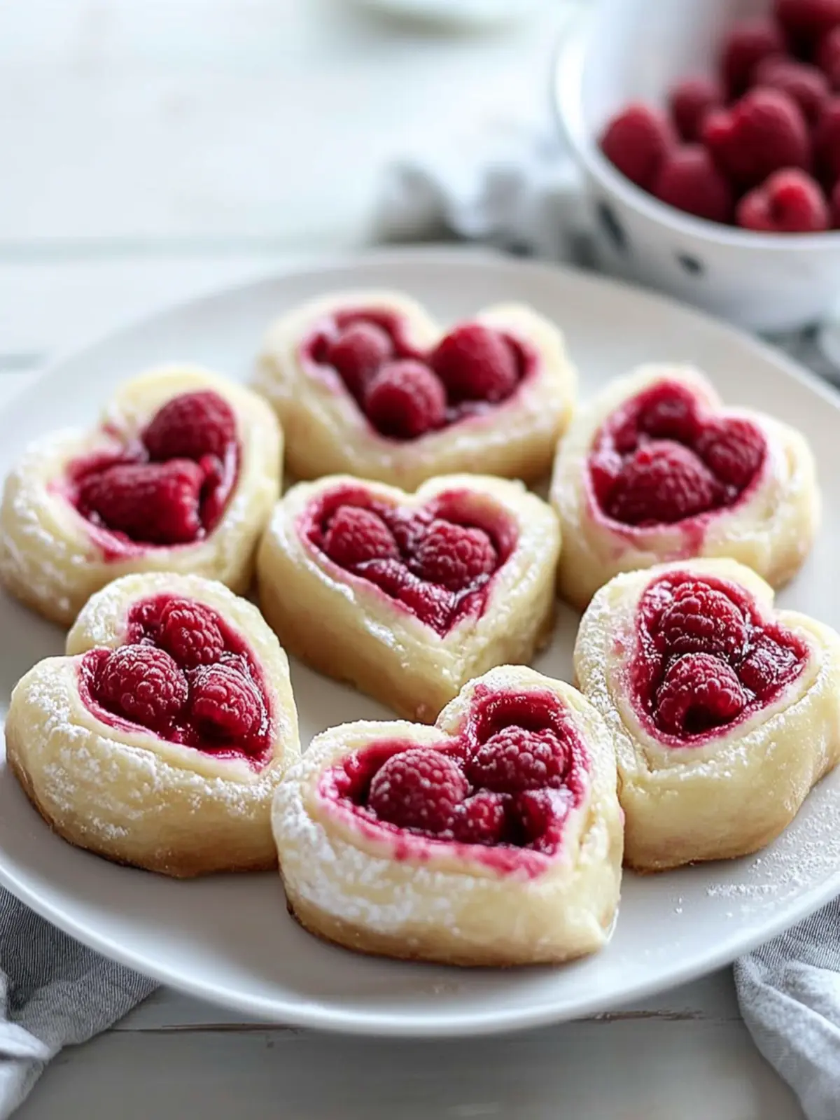 Irresistible Heart Shaped Raspberry Rolls for a Sweet Surprise 3 Heart Shaped Raspberry Rolls