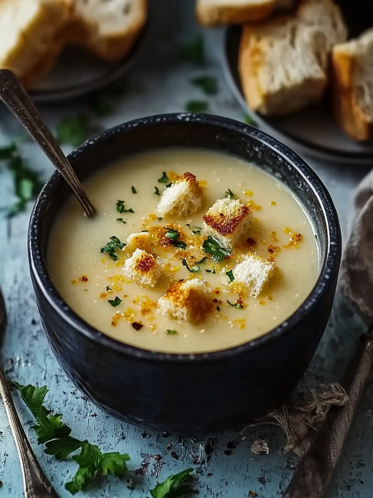 Creamy Czech Garlic Soup: Warm Up with This Delicious Comfort 3 Creamy Czech Garlic Soup