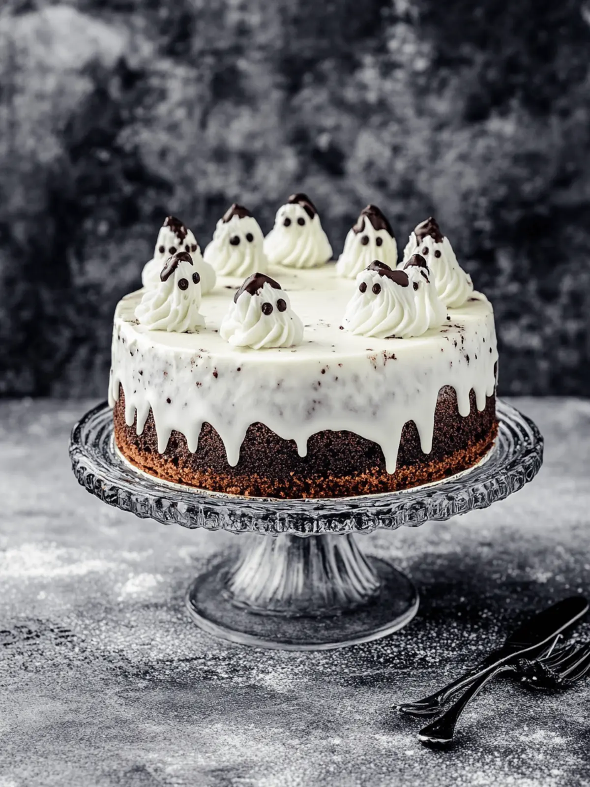 Delicious Ghost Cake with Meringue Topping for Halloween Fun 3 Ghost Cake