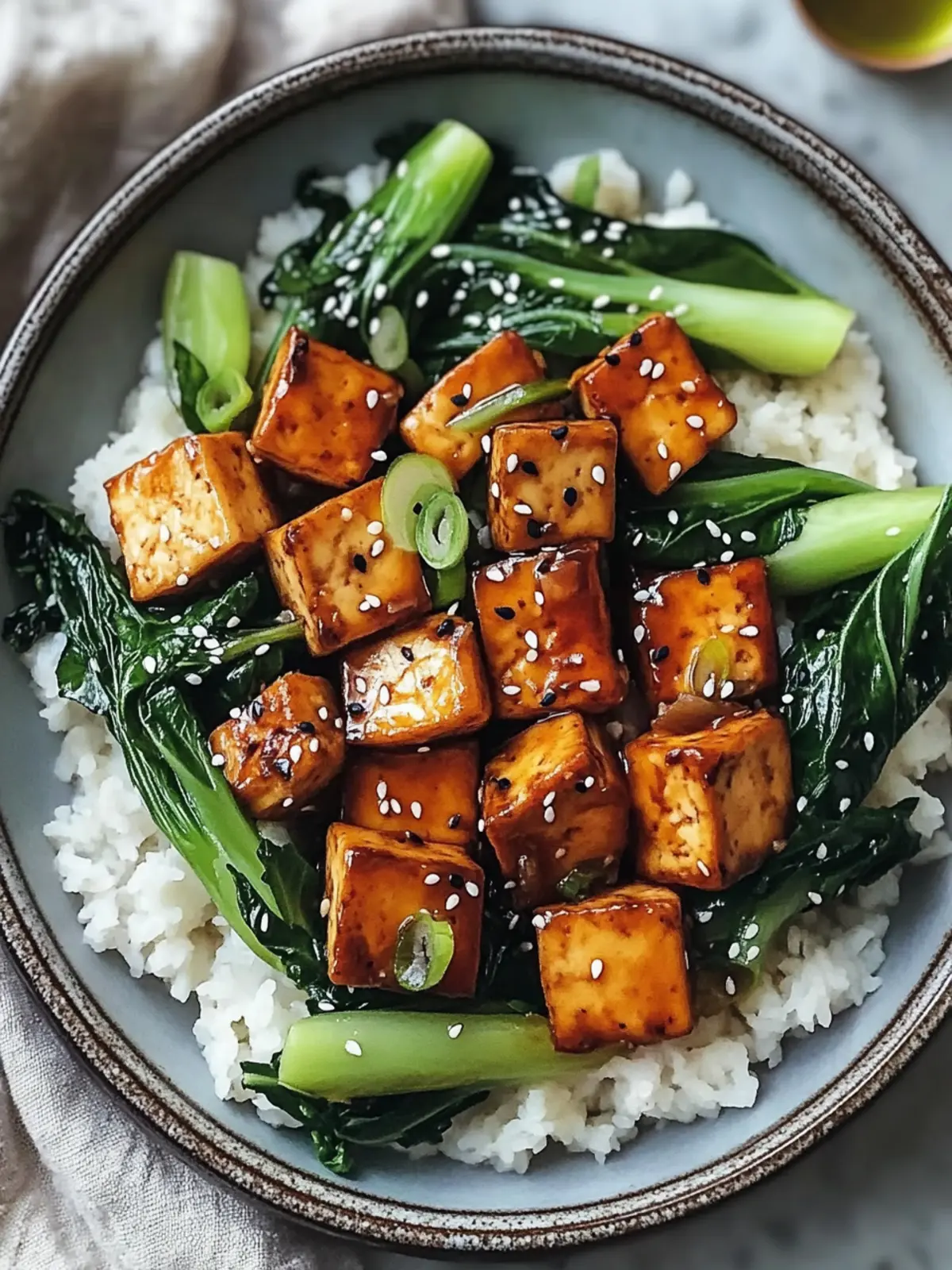 Ginger-Sesame Glazed Tofu & Bok Choy Stir Fry in 30 Minutes 4 Ginger-Sesame Glazed Tofu & Bok Choy Stir Fry