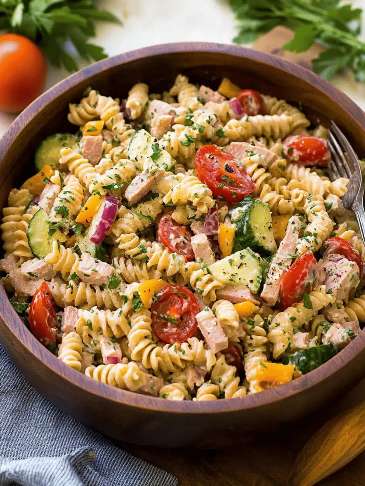 Mediterranean Tuna Pasta Salad for a Fresh Flavor Boost 2 Tuna Pasta Salad