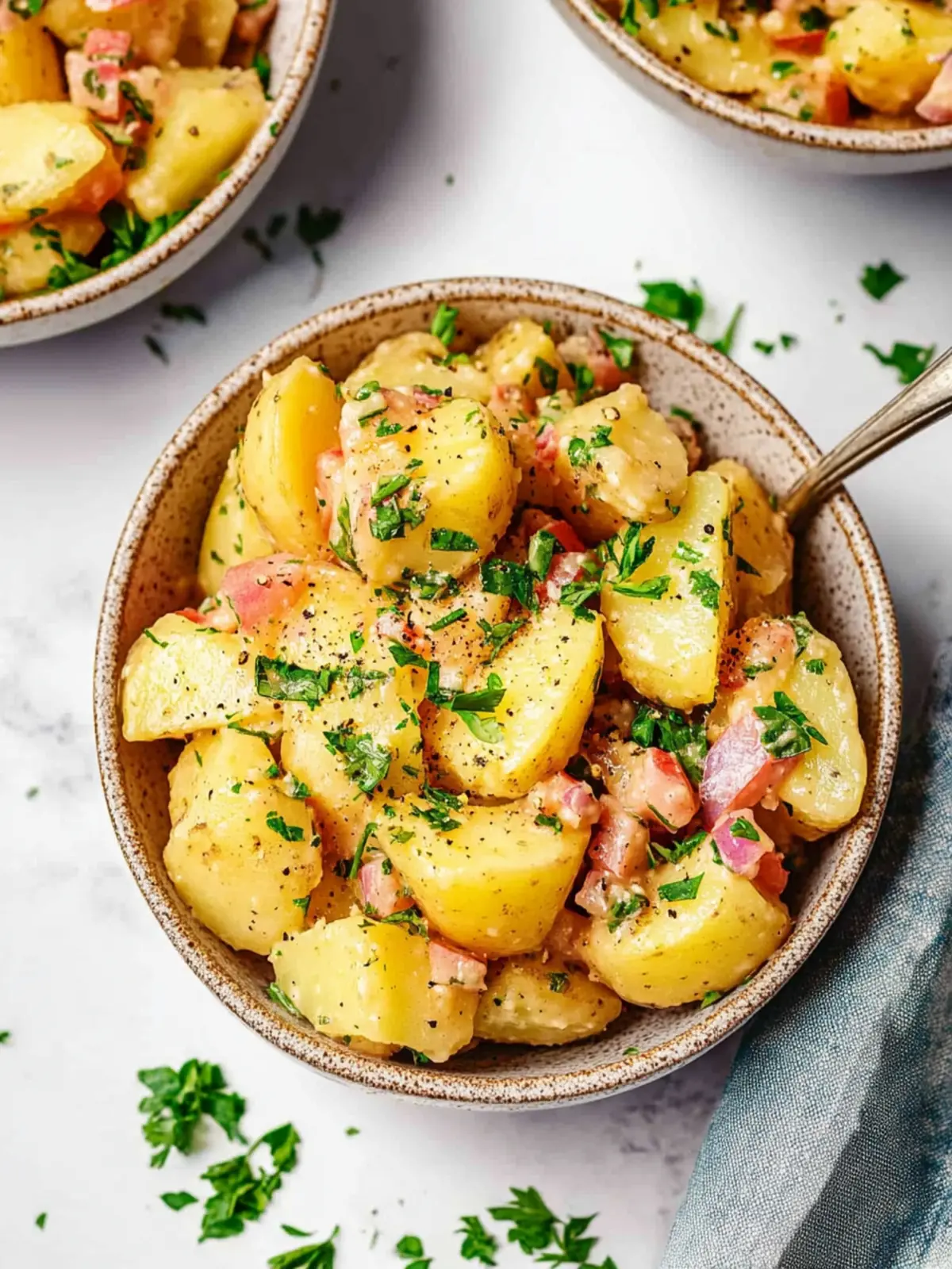 Delicious German Potato Salad Recipe with Bacon and Mustard 4 German Potato Salad Recipe