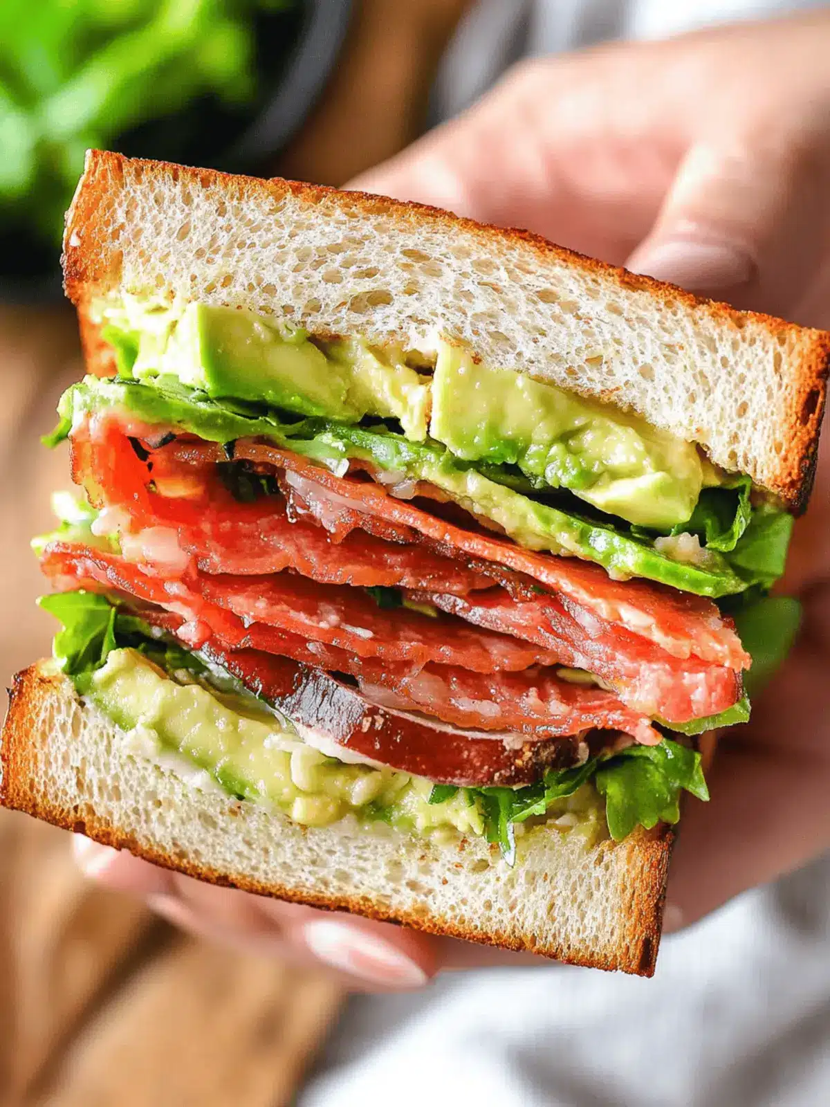 Elevate Your Lunch: Spicy Avocado BLT Sandwich Delight 2 Avocado BLT Sandwich
