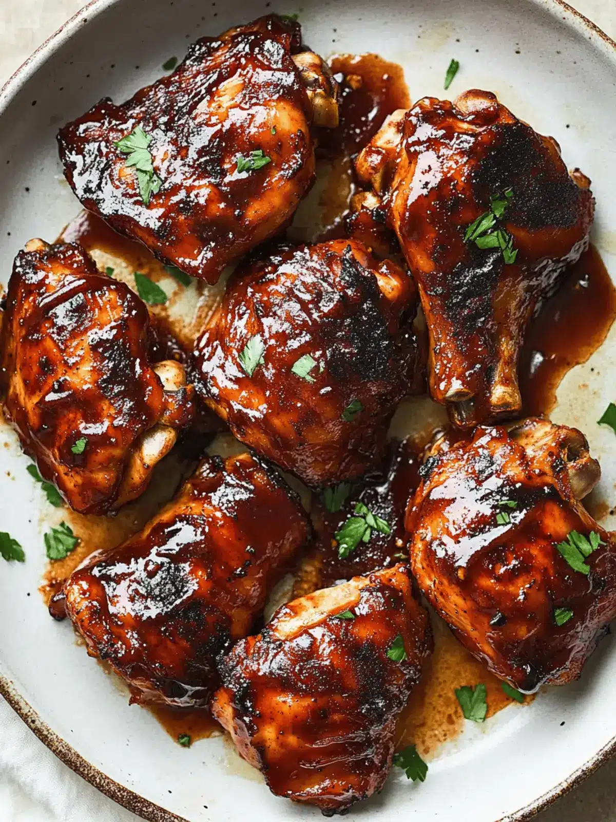 Caramelized BBQ Chicken Thighs in the Oven for Easy Feasts 4 Caramelized BBQ Chicken Thighs in the Oven