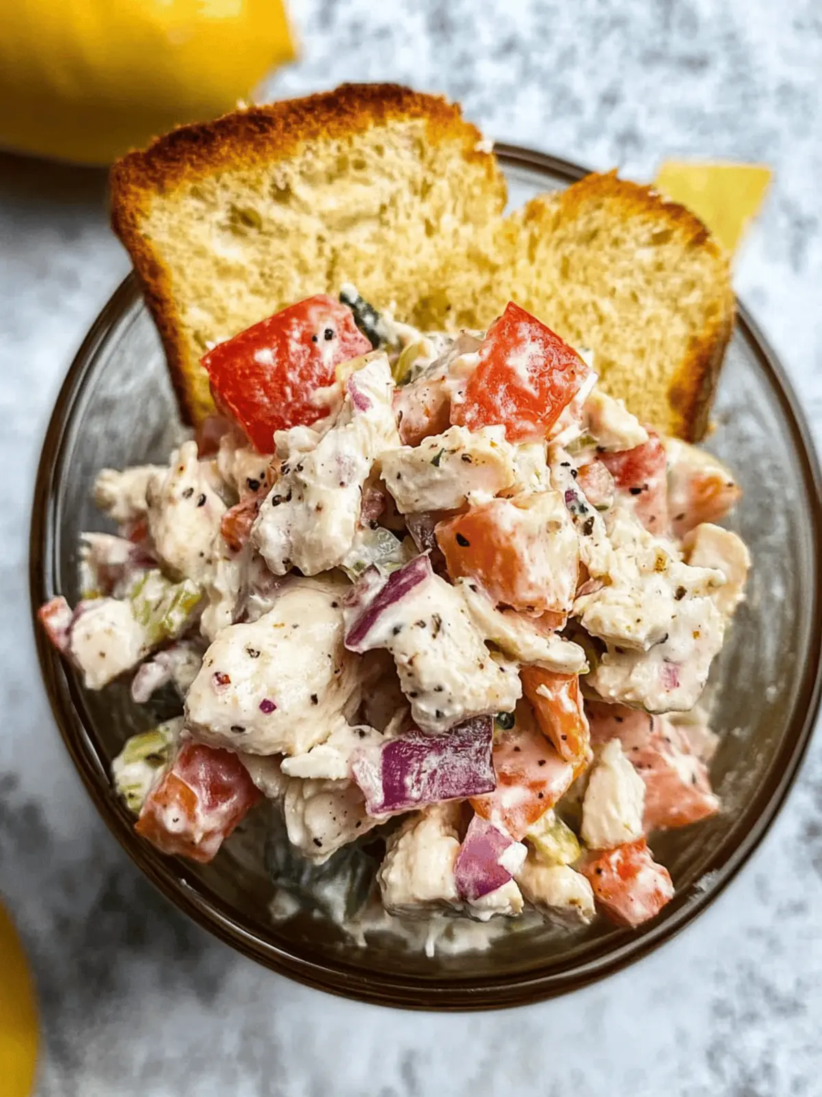 Italian Grinder Chicken Salad - Your New Favorite Lunch Spin 3 Italian Grinder Chicken Salad