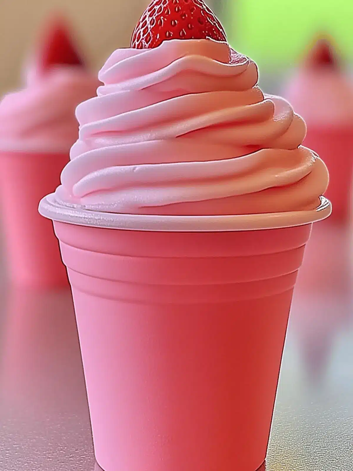 Creamy Strawberry Dole Whip Recipe - A Vegan Tropical Treat 4 Strawberry Dole Whip