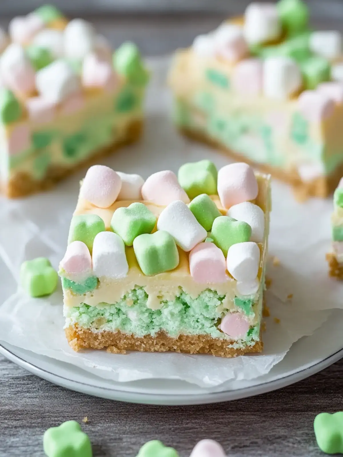 Delightful St Patrick s Mint Marshmallow Confetti Bars Recipe 3 St Patrick s Mint Marshmallow Confetti Bars Recipe