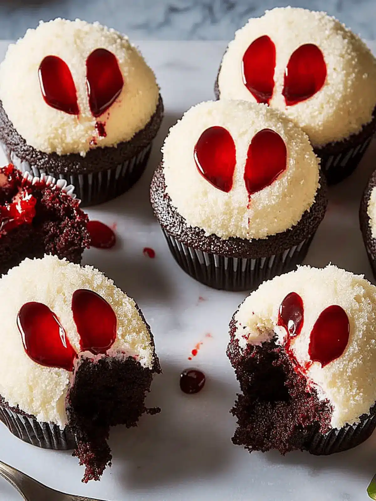 Ghoulishly Good Vampire Cupcakes to Thrill Your Halloween Party 2 Vampire Cupcakes