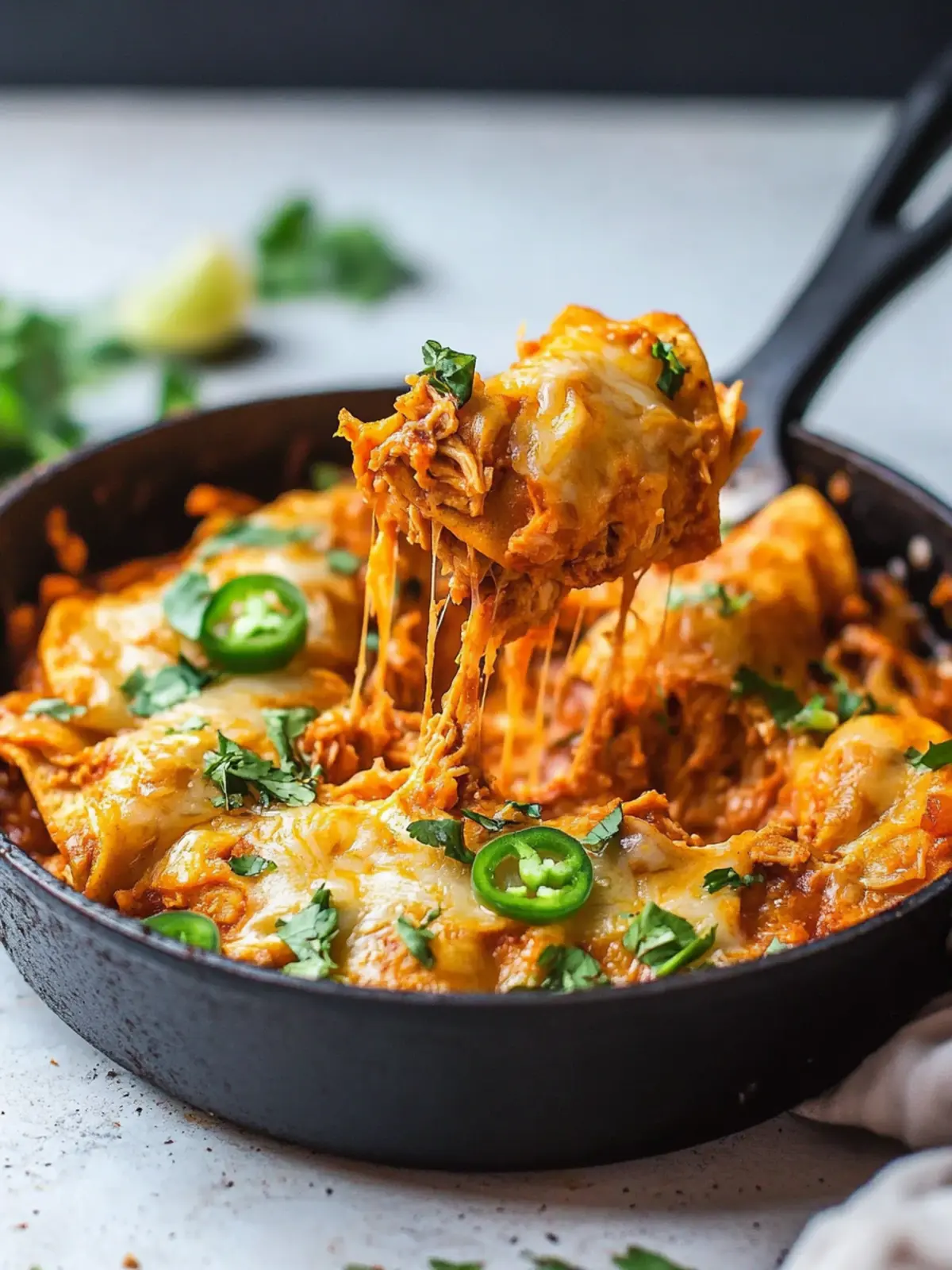 Leftover Turkey Enchiladas Skillet for Quick Weeknight Joy 3 Leftover Turkey Enchiladas Skillet