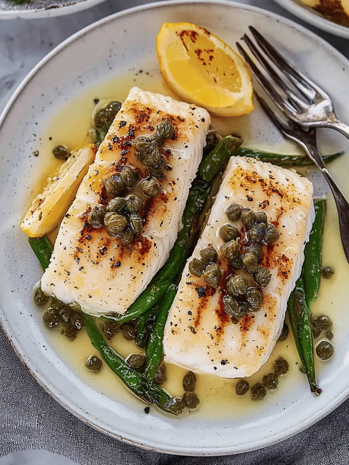 Grilled Halibut with White Wine Caper Sauce in 30 Minutes 2 Grilled Halibut with White Wine, Butter, and Caper Sauce