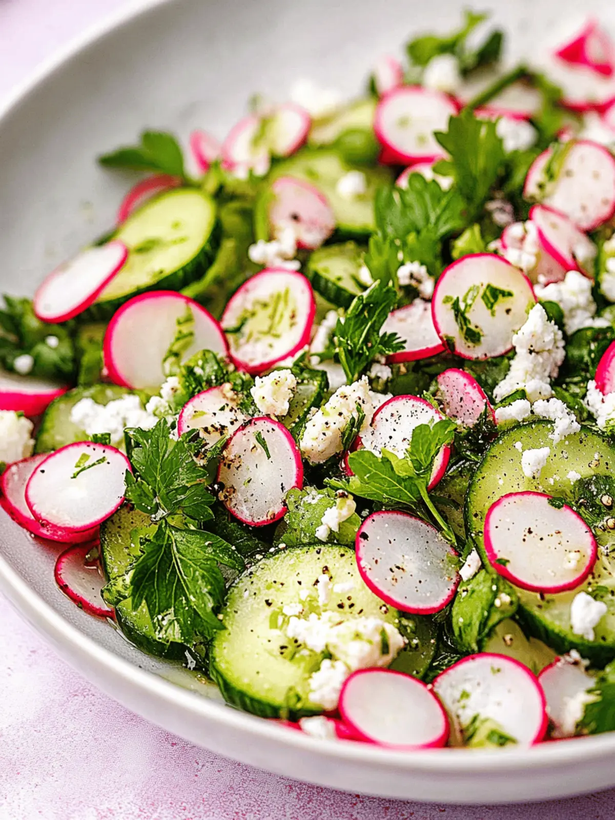Crisp Cucumber Radish Salad with Creamy Goat Cheese Delight 3 Crisp Cucumber Radish Salad with Creamy Goat Cheese Delight