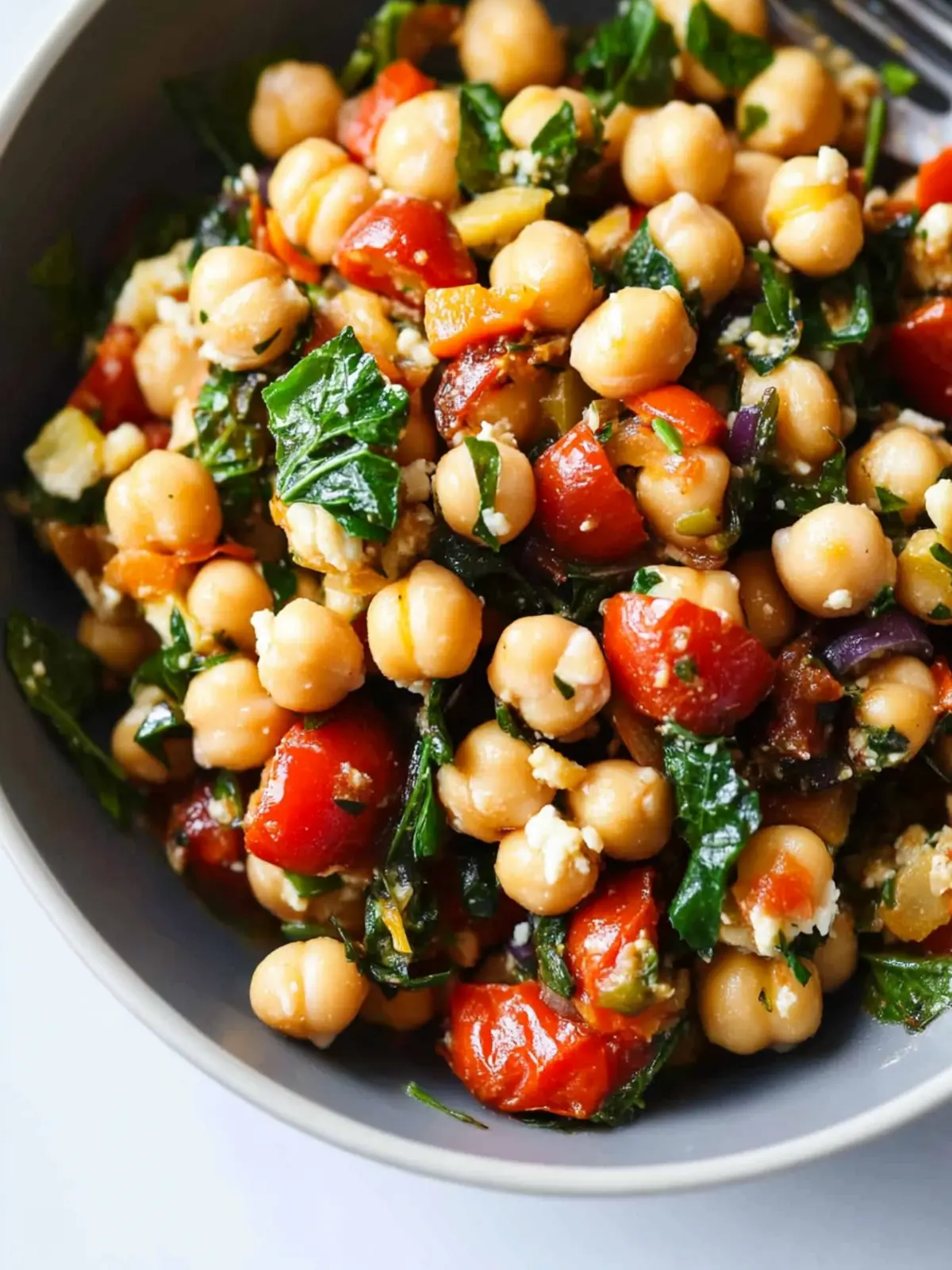 One-Pan Mediterranean Chickpea Dinner Ready in 15 Minutes 3 One-Pan Mediterranean Chickpea Dinner