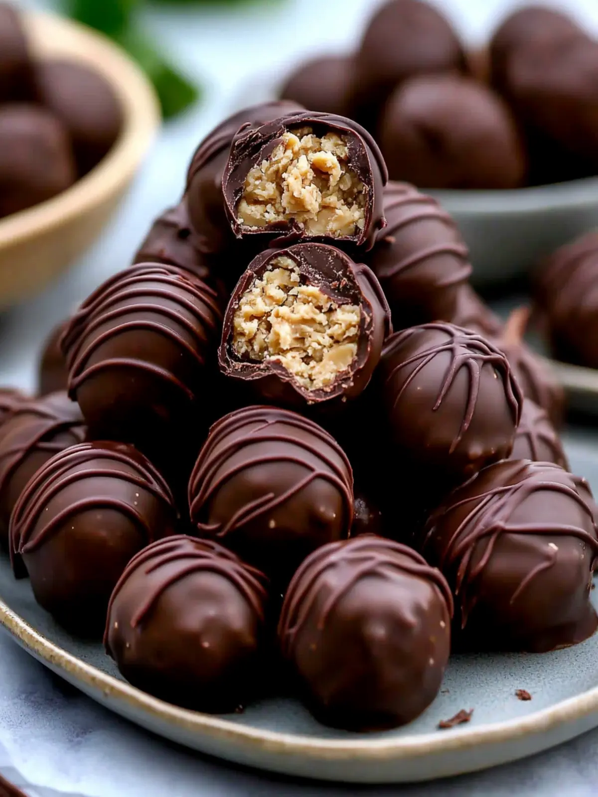 No Bake Chocolate Peanut Butter Balls You Can't Resist 2 No Bake Chocolate Peanut Butter Balls