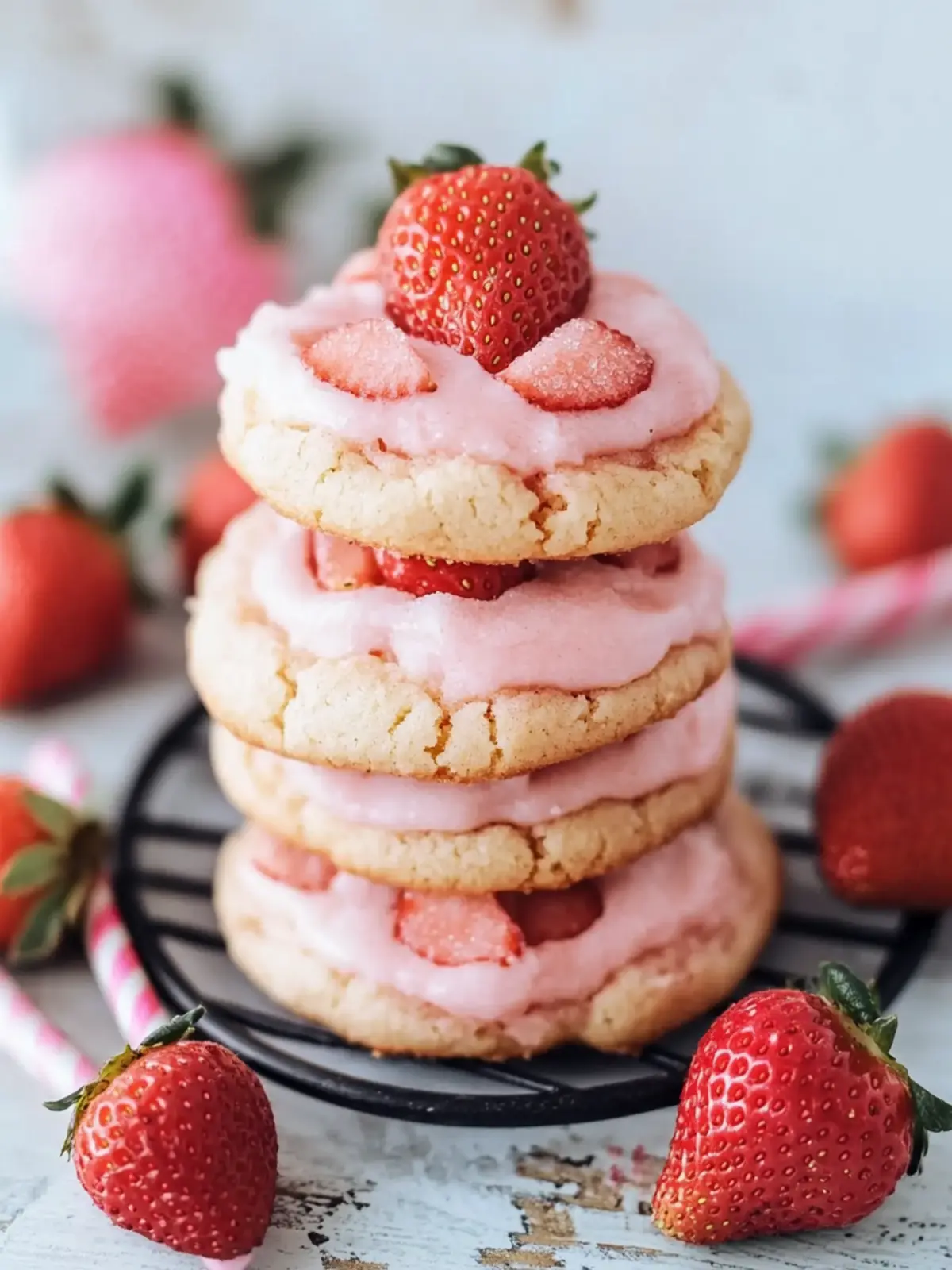 Strawberry Milkshake Cookies: Sweet Tooth's Ultimate Delight 2 Strawberry Milkshake Cookies: Delight Your Sweet Tooth Today
