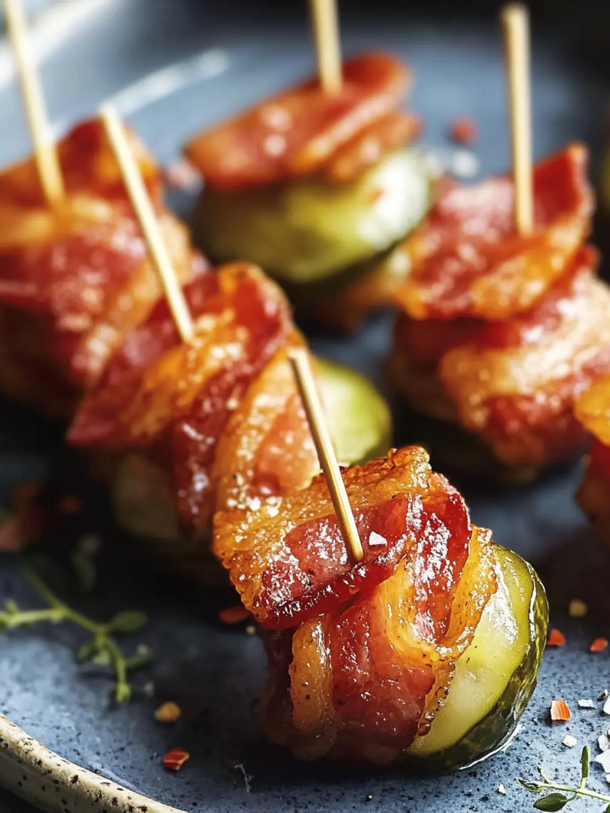 Smoked Bacon-Wrapped Cracker Bites with Pickles for Game Day Fun 4 Smoked Bacon-Wrapped Cracker Bites with Pickles for Game Day