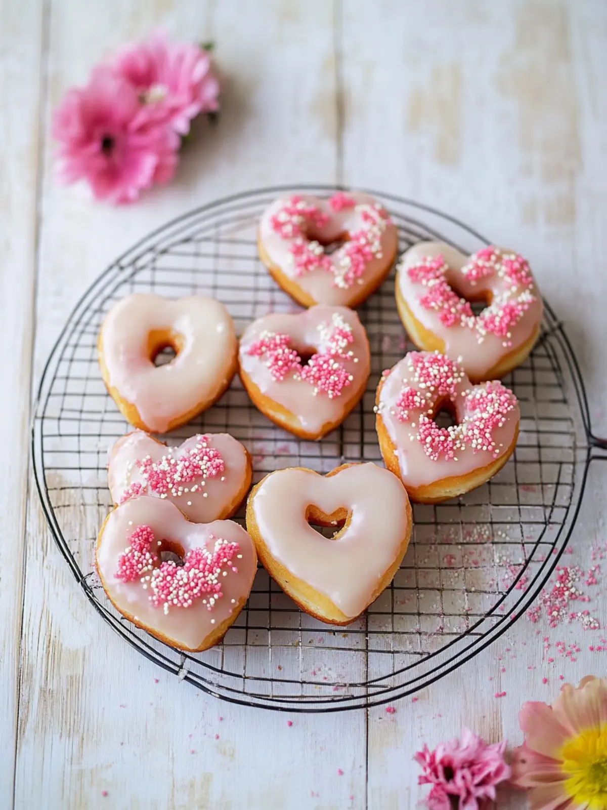 Irresistible Vanilla Glazed Heart Shaped Donuts for Everyone 2 Vanilla Glazed Heart Shaped Donuts