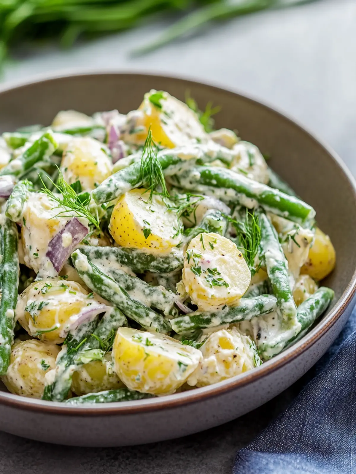 Creamy Green Bean Potato Salad That Everyone Will Love 4 Creamy Green Bean Potato Salad