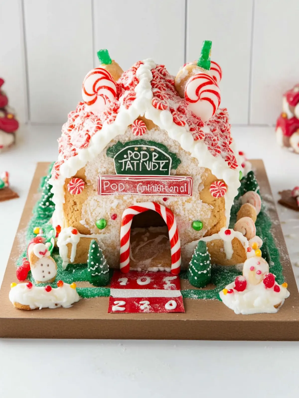 Create a Festive Pop Tart Gingerbread House with Fun Decor! 2 Pop Tart Gingerbread House