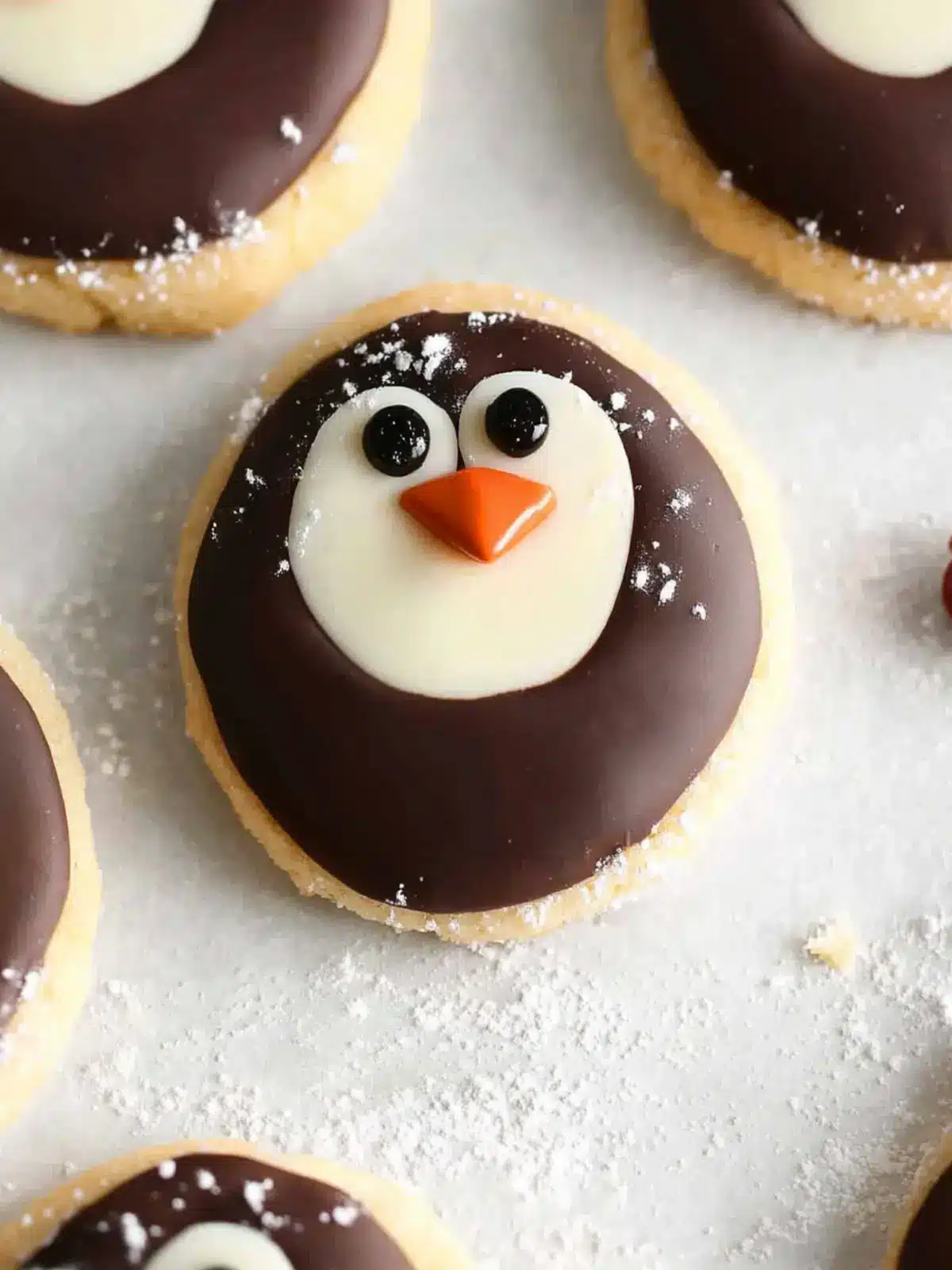 Festive Christmas Penguin Shortbread Cookies for Holiday Cheer 3 Christmas Penguin Shortbread Cookies