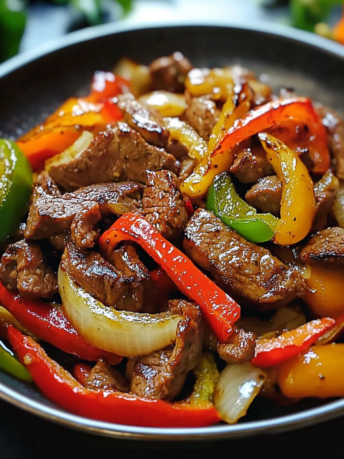 Zesty Pepper Steak with Bell Peppers and Onions Easy Recipe 4 Pepper Steak with Bell Peppers and Onions